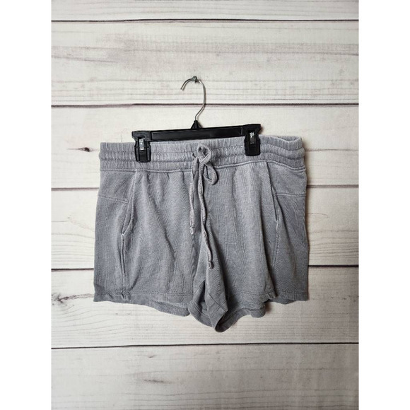 RBX Womens Activewear Sweat Shorts Gray Drawstring Waist‎ Cotton Blend M - Picture 1 of 6